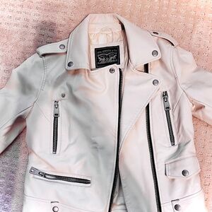 White Levi’s Leather jacket